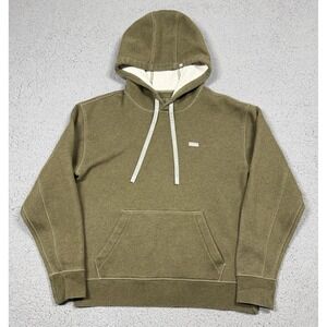 FIGS Hoodie Mens Small Green Fleece Pullover Kangaroo Pocket Logo M22LW1006